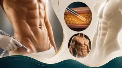 HD high-definition liposuction - selective fat sculpting around abdominal and torso muscles